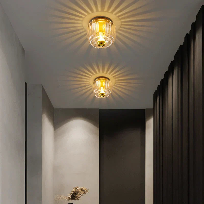 DecorBites™ LED Chandelier: Glass Wall Sconce for Restaurant, Bar, Living Room - Ceiling Lamp