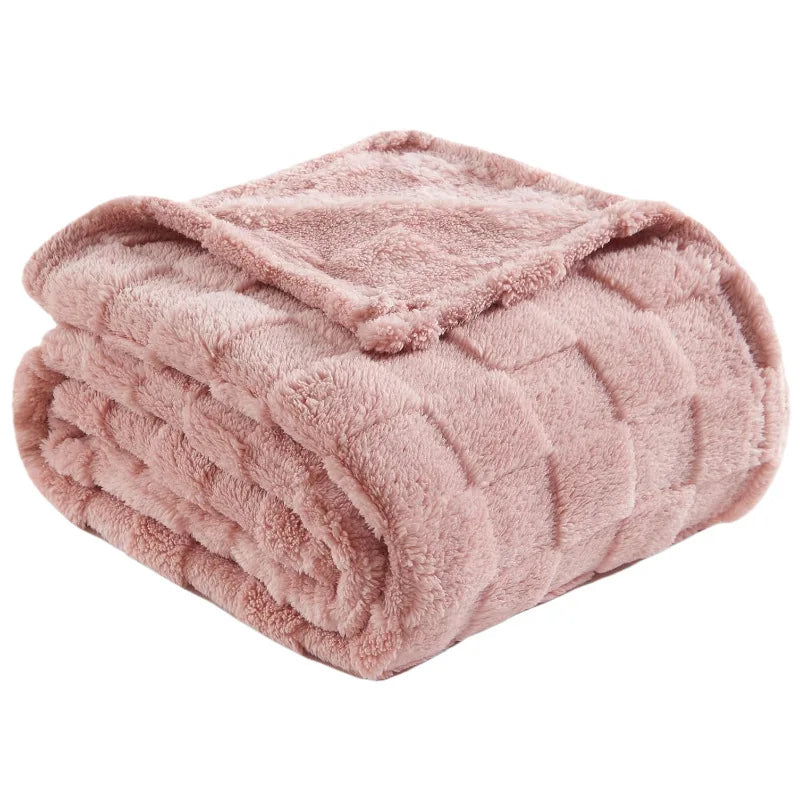 DecorBites™ Cozy Fluffy Blanket for Sofa, Chair & Outdoor - Soft & Warm Blanket