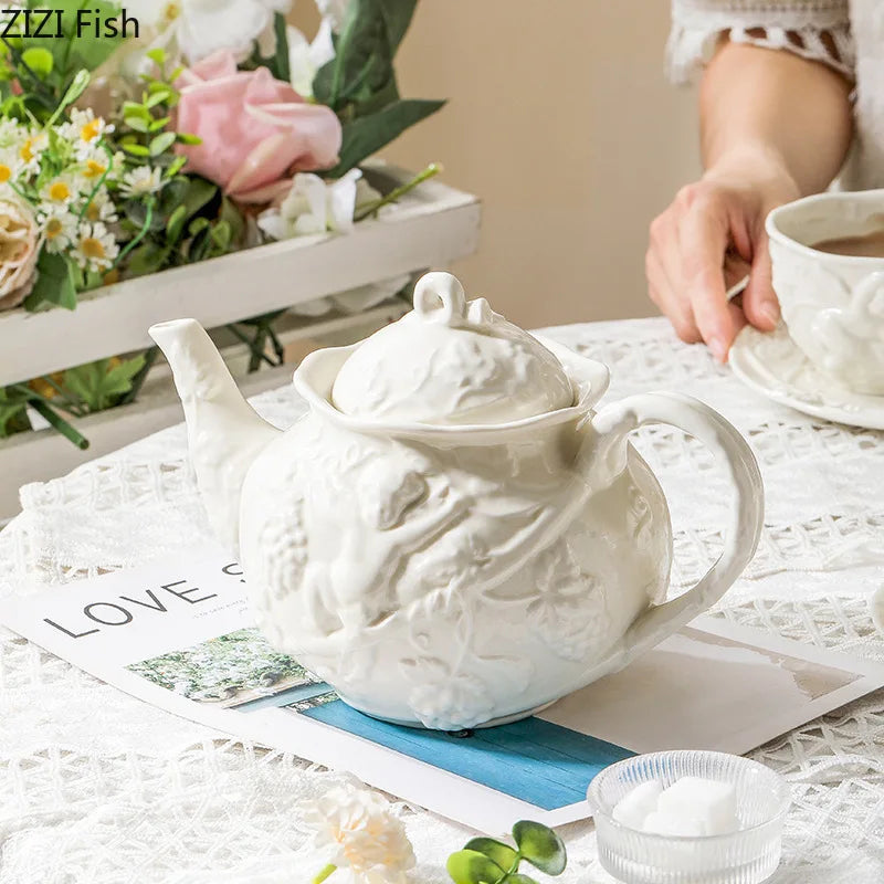 DecorBites™ Angel Relief Ceramic Tableware Set