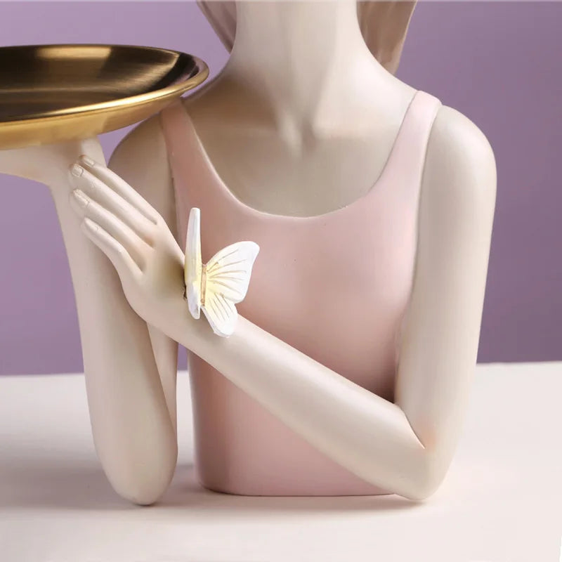 DecorBites™ Butterfly Fairy Resin Statue | Creative Desktop Figurine for Girlfriend's Gift