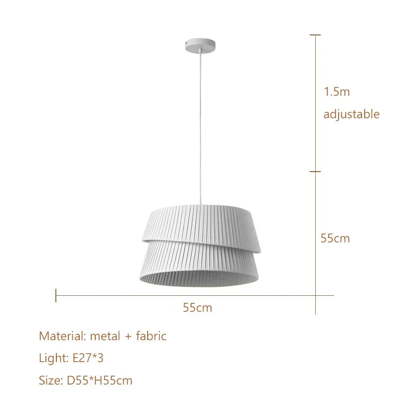 DecorBites™ Cream LED Ceiling Chandelier for Living Room Dining Bedroom
