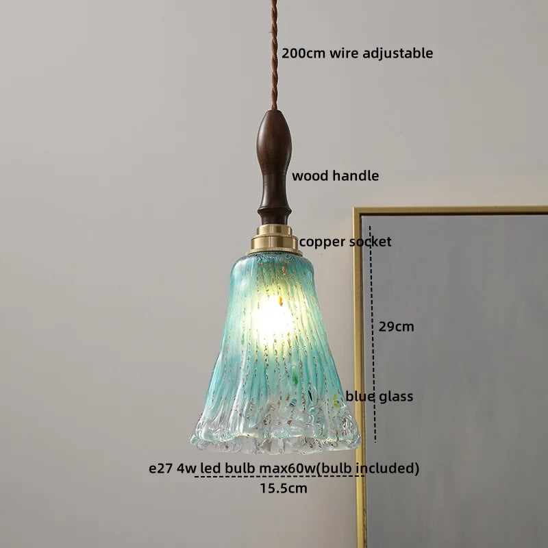DecorBites™ LED Glass Pendant Light Chandelier for Modern Living Dining Room
