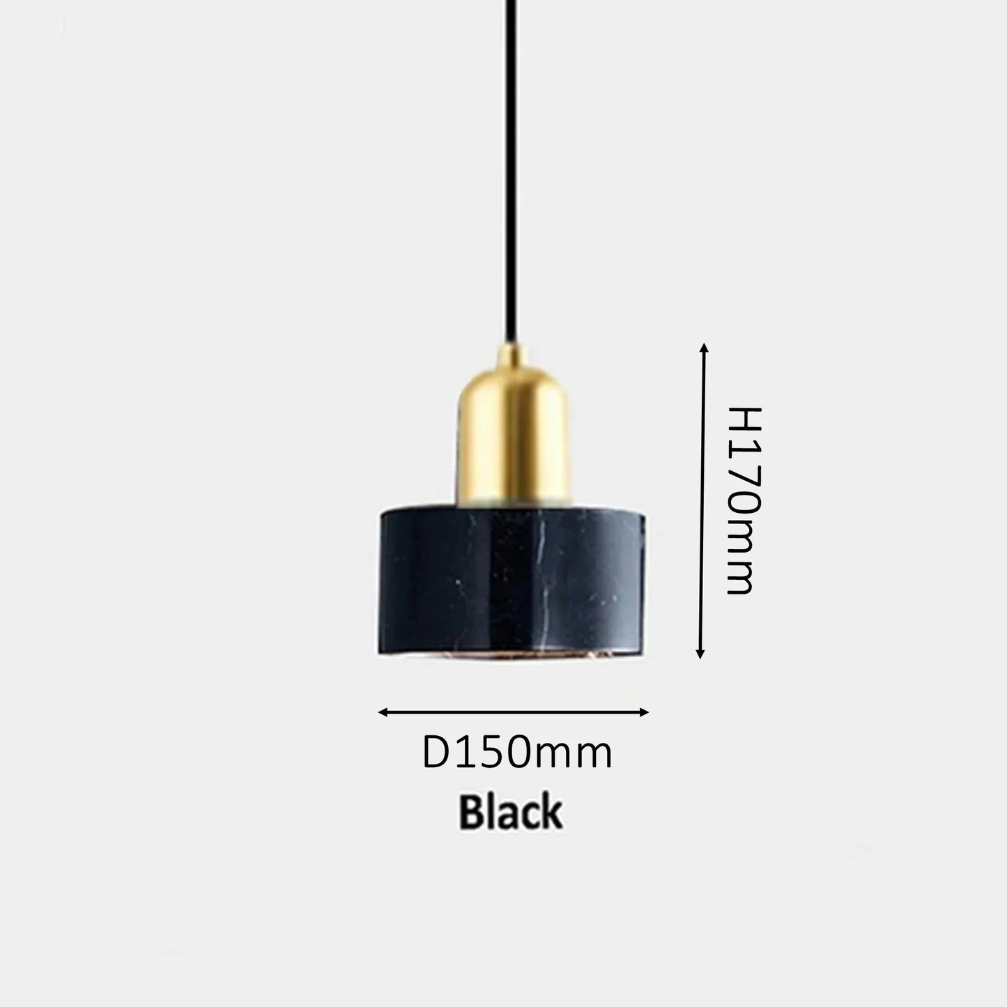 DecorBites™ Green Marble Pendant Light: Luxury Hanging Lamp for Dining Room, Bedside, Hotel.