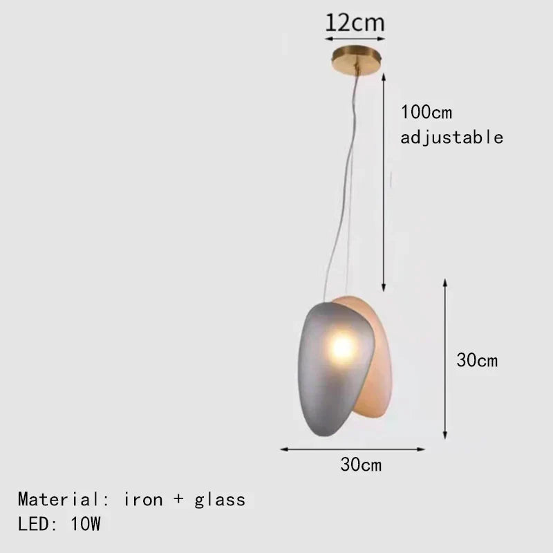 DecorBites™ Glass Indoor Pendant Lights for Dining Room Kitchen Bar Shop