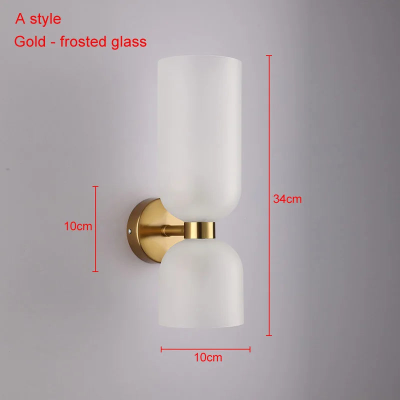 DecorBites™ Glass Ball LED Wall Lamps - Nordic Modern Wall Lights for Bedroom, Bathroom, Staircases