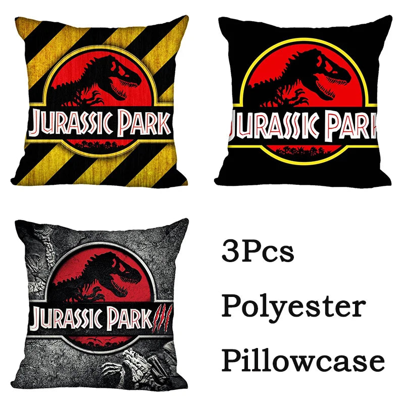 DecorBites™ Jurassic Park Dinosaur Pillowcase Cover for Living Room Sofa and Chair