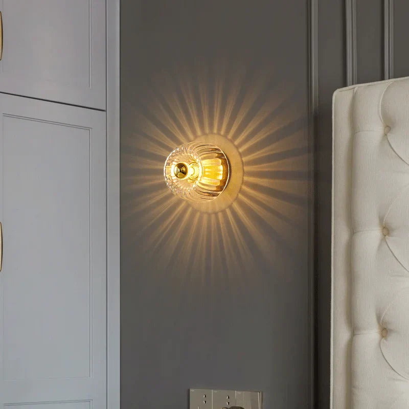 DecorBites™ LED Chandelier: Glass Wall Sconce for Restaurant, Bar, Living Room - Ceiling Lamp