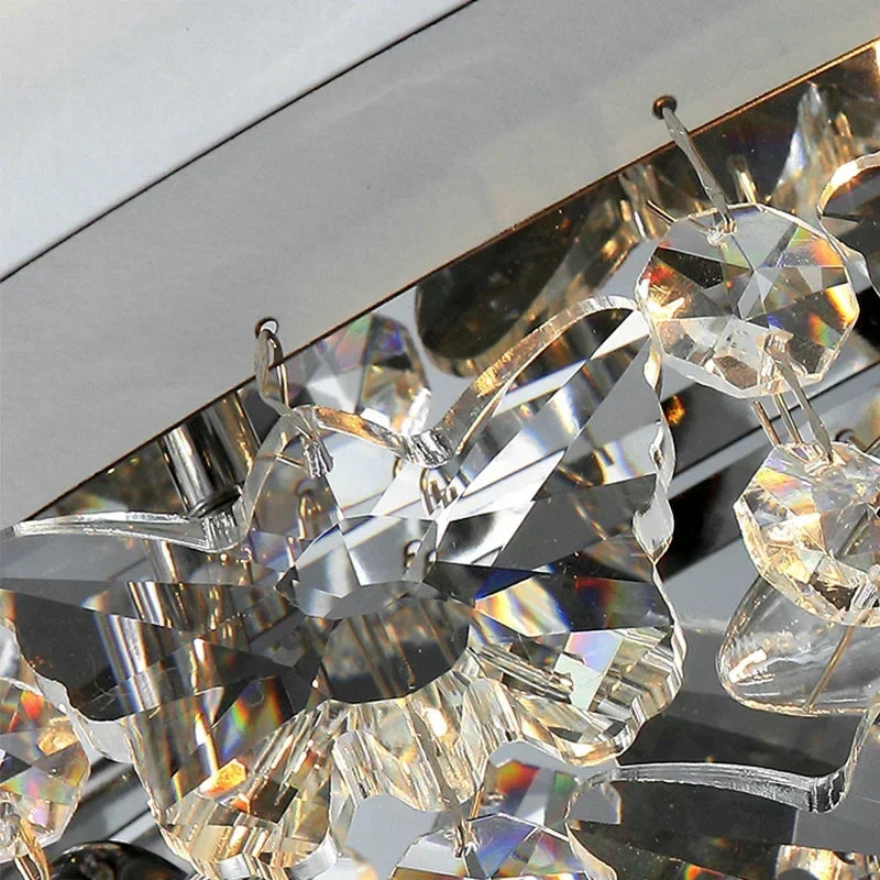 DecorBites™ Crystal LED Ceiling Chandelier for Living, Bedroom, Kitchen, Dining Room
