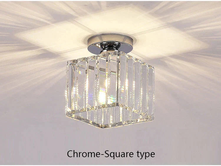DecorBites™ Crystal LED Chandelier Ceiling Light for Home Decor & Lighting in Various Rooms