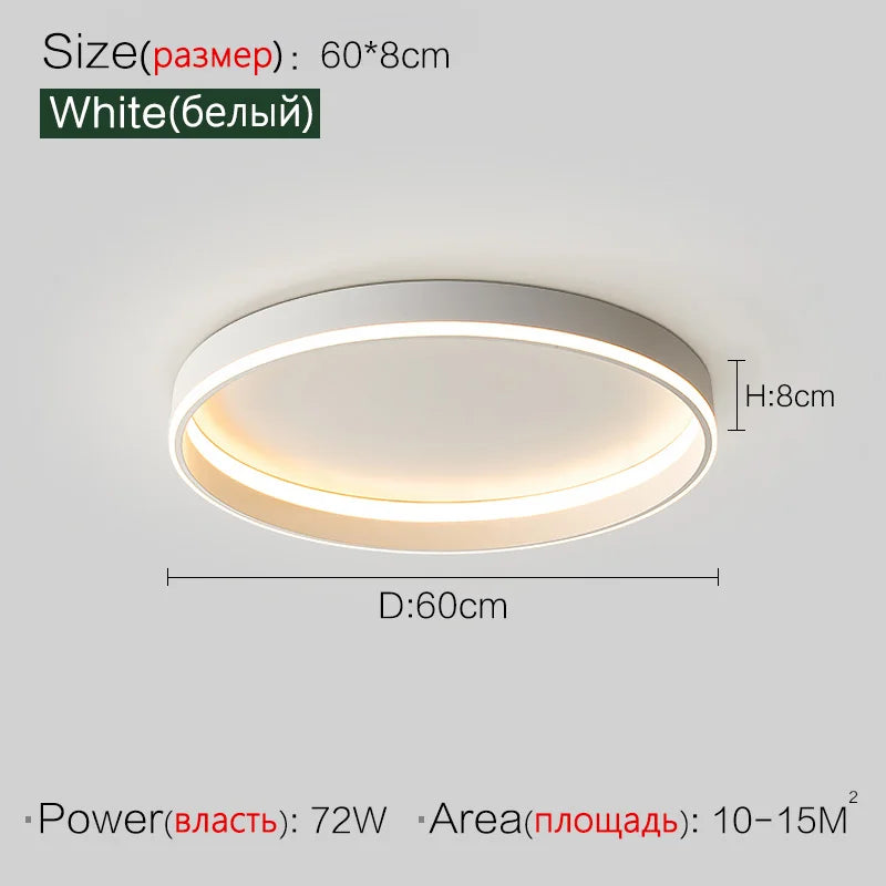 DecorBites™ Bedroom Lamp Ceiling Lights Modern Minimalist Master Bedroom Warm LED Lighting