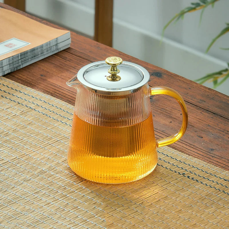 DecorBites™ Glass Teapot Puer Kettle Set Office Home Make tea Tool Cold kettle