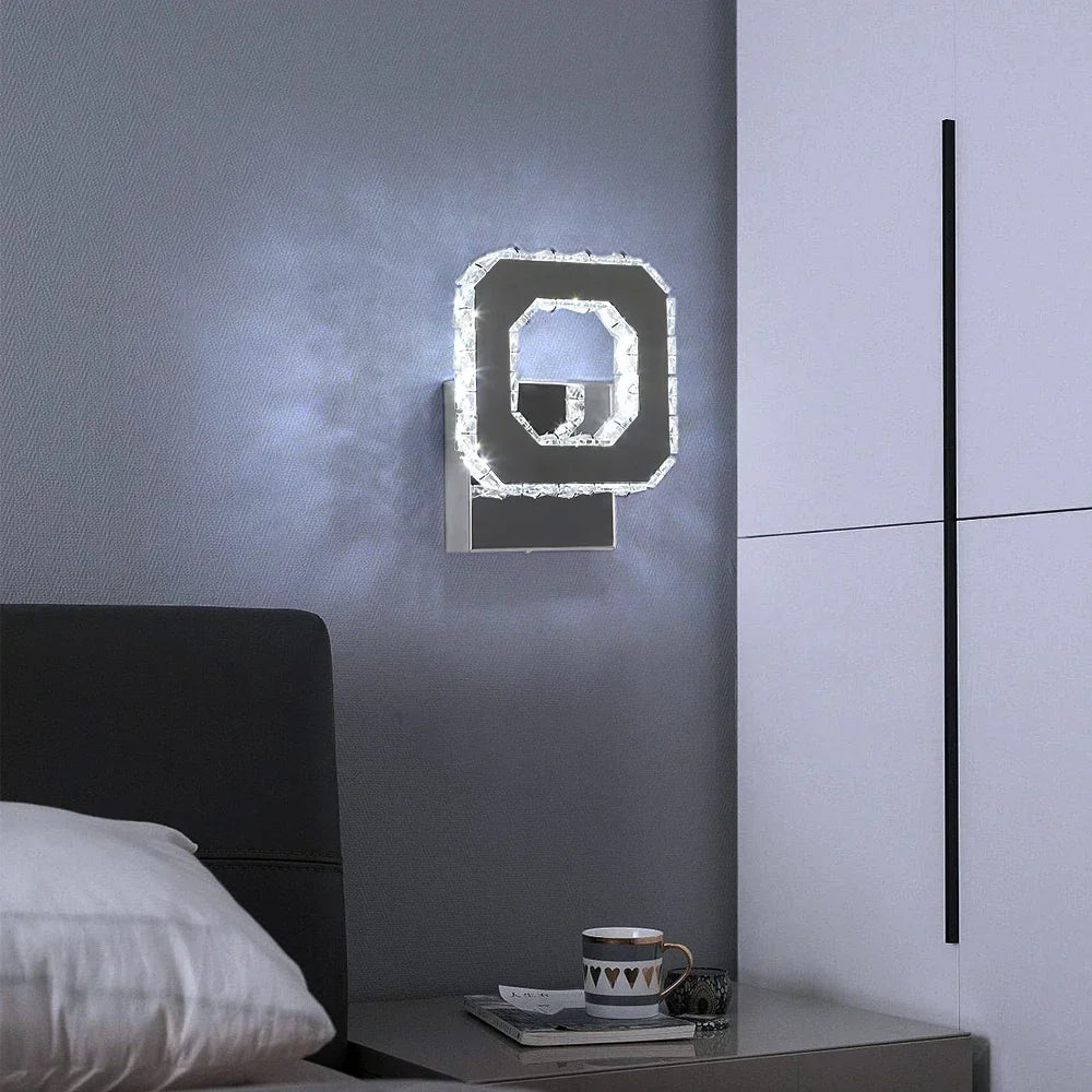 DecorBites™ Crystal Led Wall Sconce | Modern Minimalist Living Room Lighting