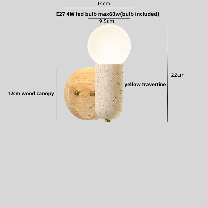 DecorBites™ Japanese Style LED Wall Lamp with Pull Chain and White Glass