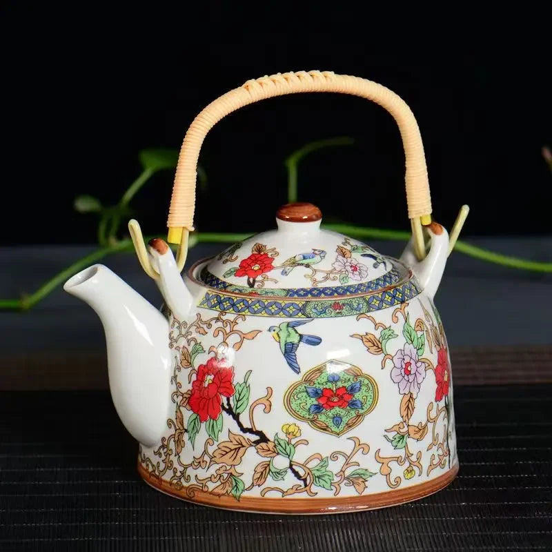 DecorBites™ Blue and White Porcelain Tea Pot Clay Yixing Coffee Teapot Gaiwan Samovar