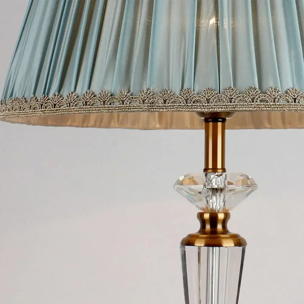 DecorBites™ Crystal Floor Lamp - European Retro Living Room & Bedroom Stand Light
