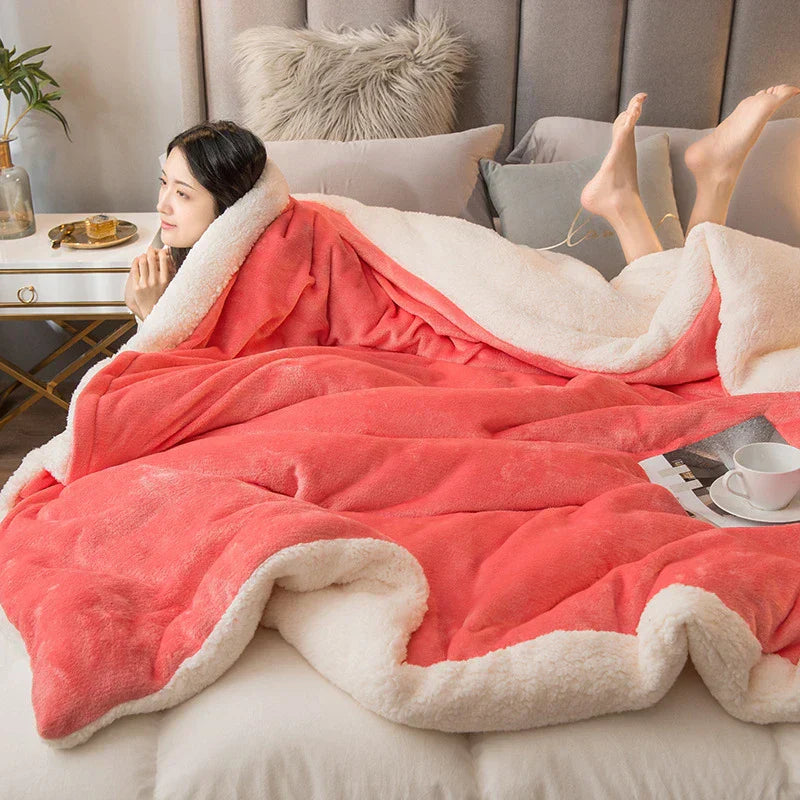 DecorBites™ Cozy Dual Use Flannel Duvet Cover - Autumn Winter Warmth Blanket Quilt