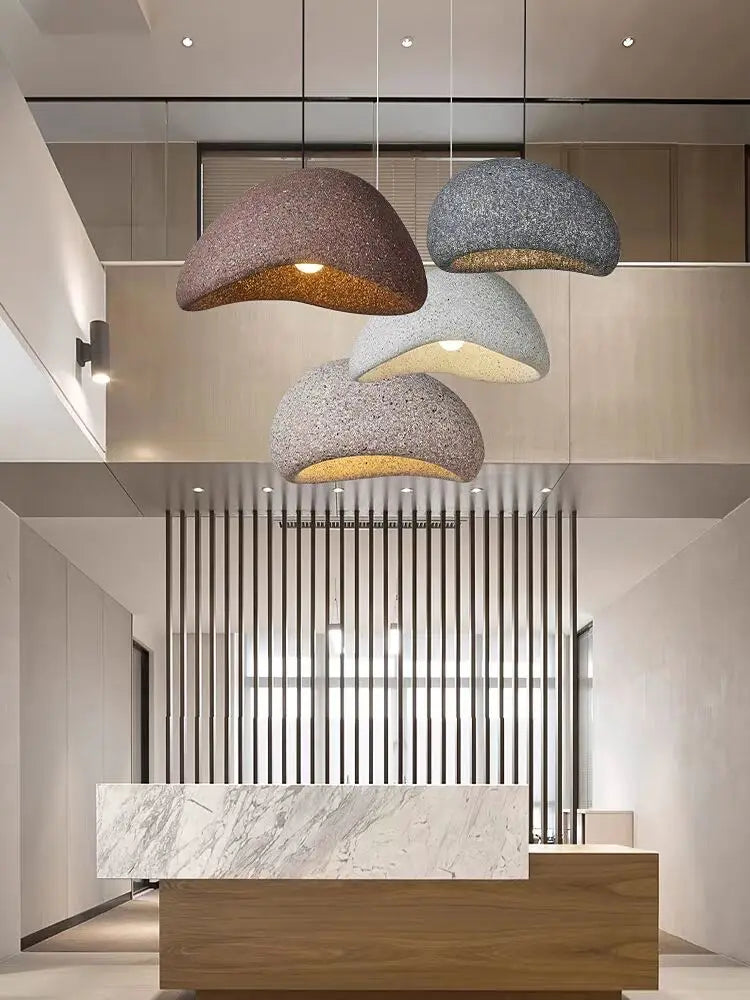 DecorBites™ Japanese Wabi Sabi LED Pendant Lamp Modern Simple Living Room Bedroom Chandelier