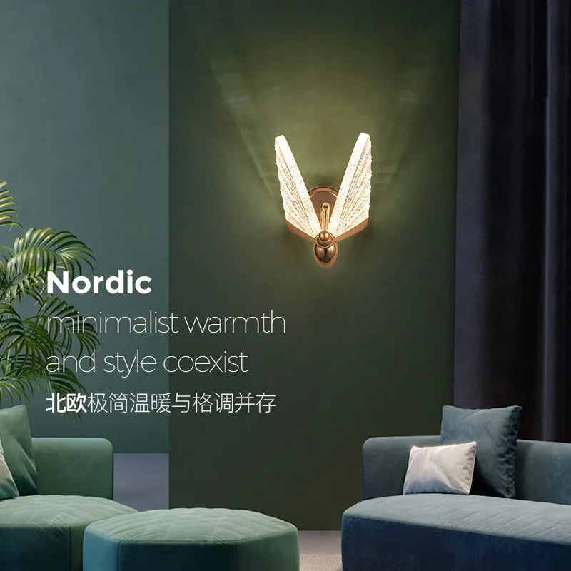 DecorBites™ LED Butterfly Wall Lights for Bedroom Living Room Decor, Indoor Sconce Lamp