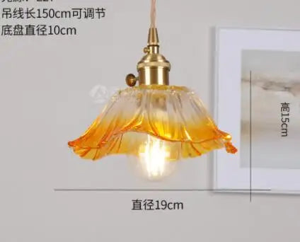 DecorBites™ Blue Glass Pendant Lights - Bedroom Dinning Living Room Fixtures