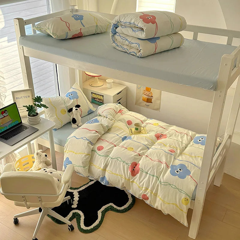 DecorBites™ Cartoon Printed Bedding Sets: Super-Soft, Skin Friendly, Summer Bed Sheet, Duvet Cover, Pillowcases