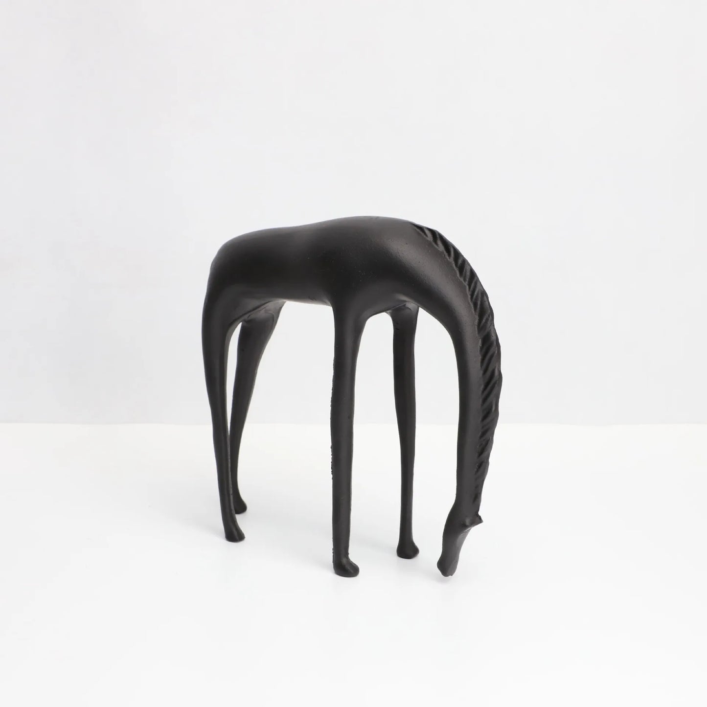 DecorBites™ Abstract Horse Iron Sculpture - Metal Animal Figurine for Home Decor