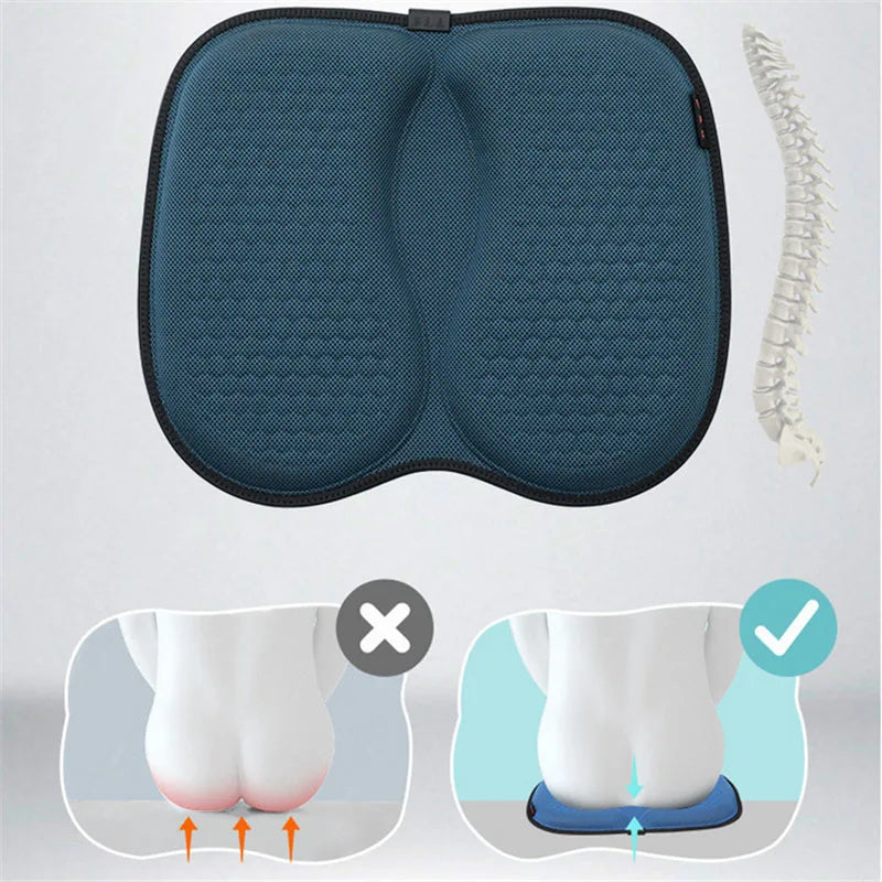 DecorBites™ 3D Honeycomb Silica Gel Seat Cushion for Cool, Comfortable Sitting