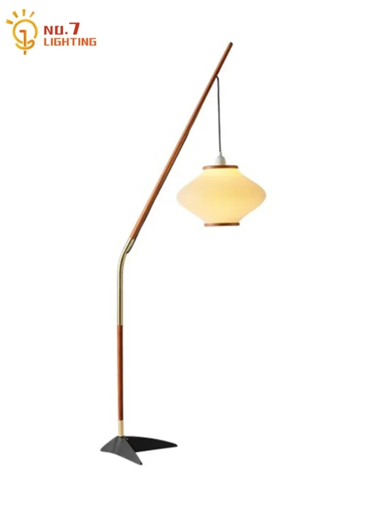 DecorBites™ Cream Wind Acrylic Designer LED Floor Lamp for Living Room and Bedroom