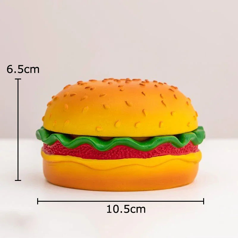 DecorBites™ Cartoon Burger Ashtray: Fun Resin Smoking Accessory for Office Table & Gifts