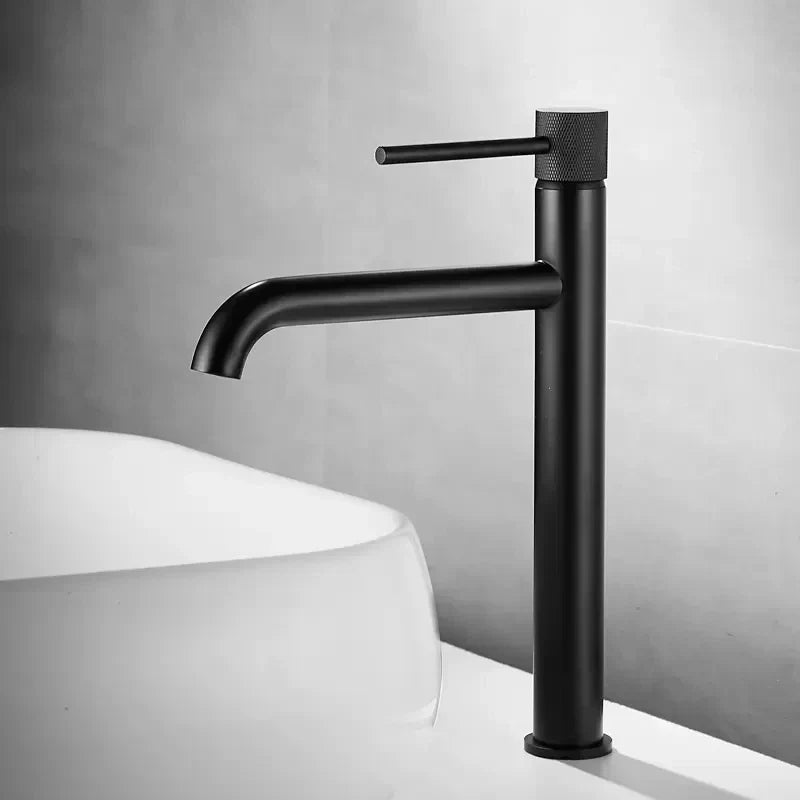 DecorBites™ Brushed Gold Swivel Faucet for Bathroom Basin, Hot Cold Water Sink Crane