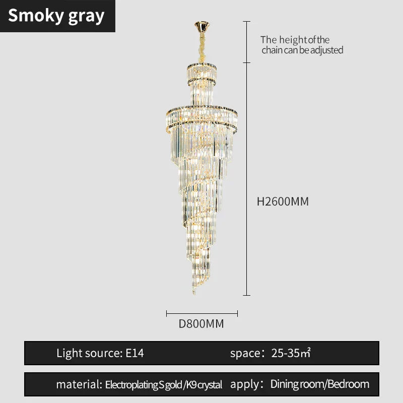 DecorBites™ Crystal Chandelier | French Simple Design for Dining Room, Living Room, and Master Bedroom