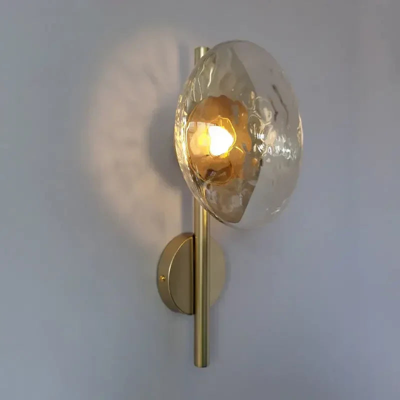 DecorBites™ LED Glass Wall Sconce for Living Room Background Lighting