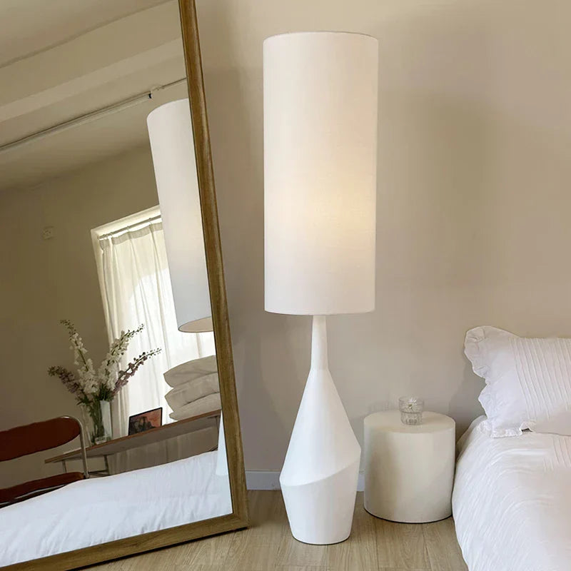 DecorBites™ Cream LED Floor Lamp Nordic Minimalist Style for Living Room & Bedroom