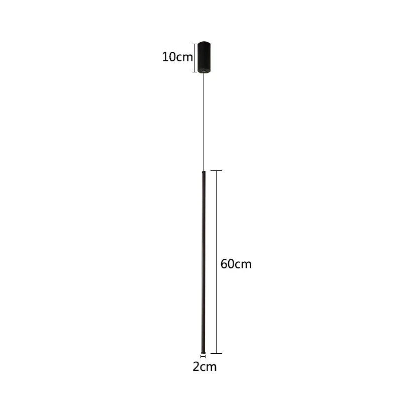 DecorBites™ LED Pendant Light: Adjustable Line Strip Hanging Lamp for Modern Home Decor