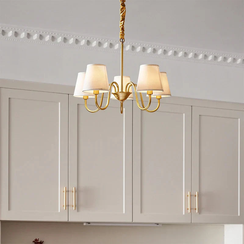 DecorBites™ Copper American Chandelier: Modern Luxury for Living Room, Bedroom, and Restaurant