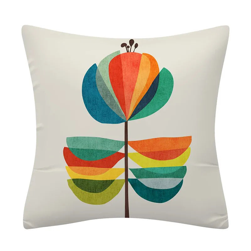 DecorBites™ Geometry Pattern Cushion Cover Polyester Cotton Sofa Pillowcase Home Decor