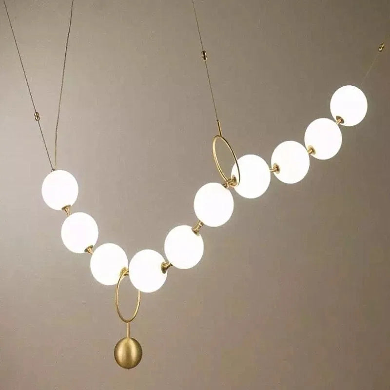DecorBites™ Nordic LED Pendant Lamp Acrylic Chandelier for Home Decor Lighting