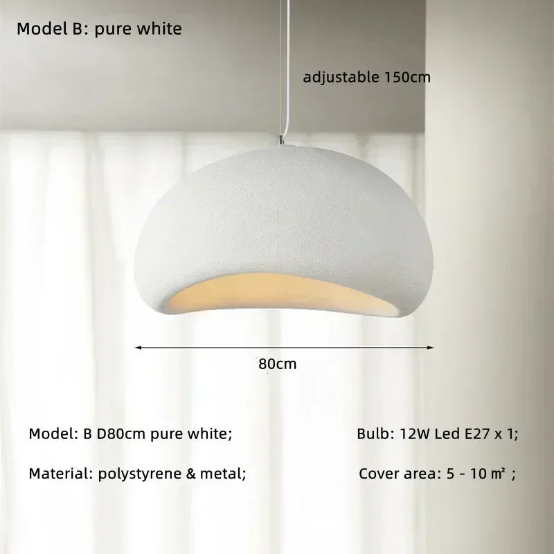 DecorBites™ Japanese Style Wabi-sabi LED Pendant Chandelier for Living, Dining, or Bar Decoration