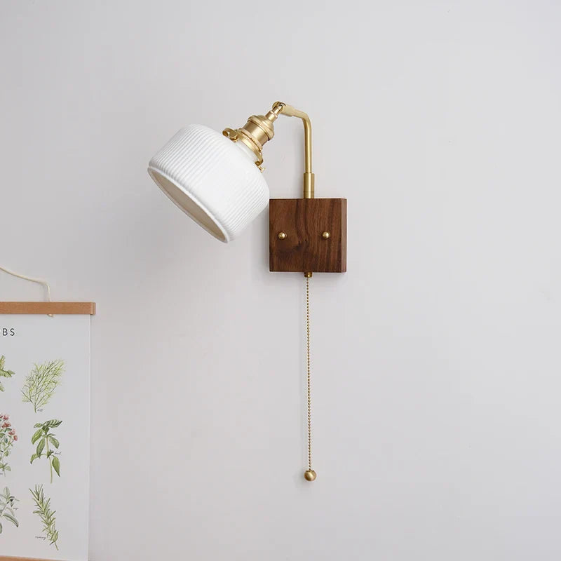 DecorBites™ Ceramic Copper LED Wall Lamps Bedroom Bathroom Mirror Light Fixtures