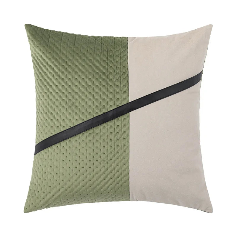 DecorBites™ Luxe Gray & White Cushion Cover 45X45CM for Modern Home Decor & Sofa