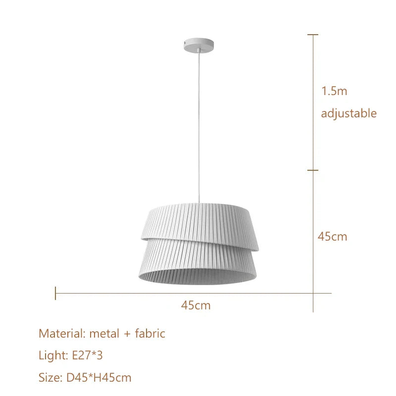 DecorBites™ Cream LED Ceiling Chandelier for Living Room Dining Bedroom
