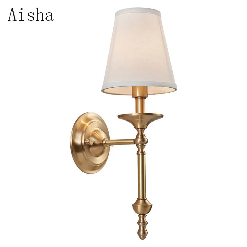 DecorBites™ Black/Gold Wall Lamp: Luxury Living Room Bedroom Staircase Light