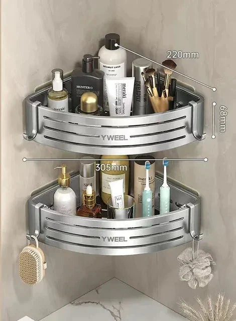 DecorBites™ Corner Shelf Organizer - Bathroom & Kitchen Storage Solution