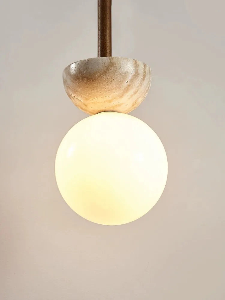 DecorBites™ Cream Style Nordic LED Pendant Lamp for Bedroom, Small Chandelier, Room Lighting