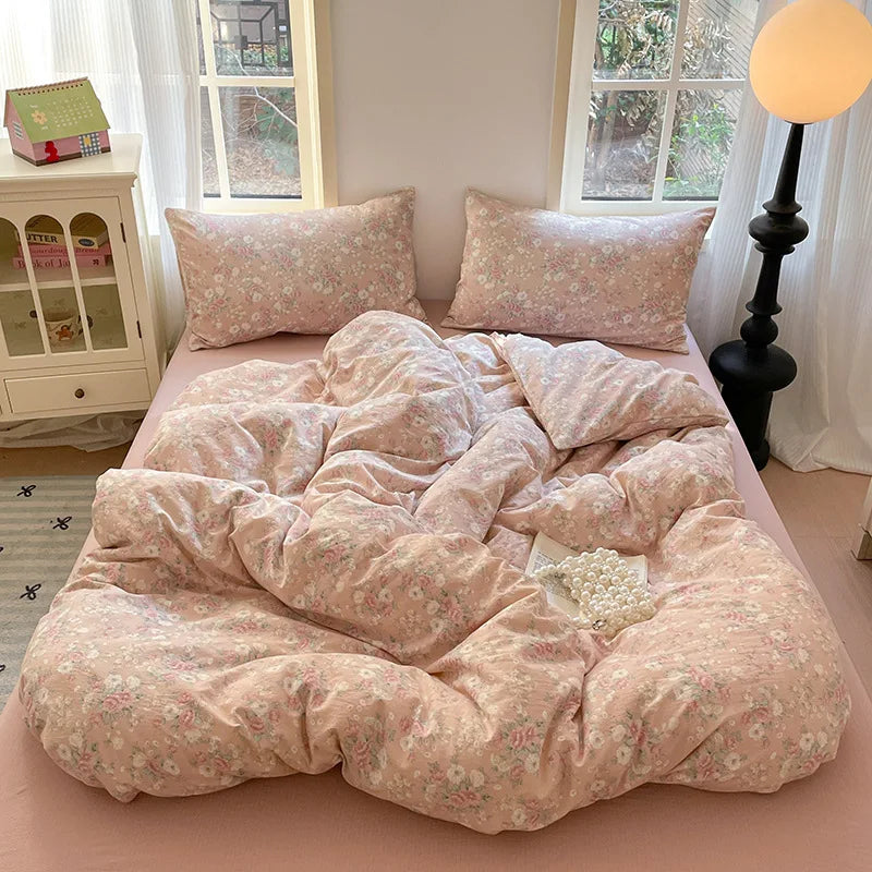 DecorBites™ Double-Layer Cotton Bedding Set - High-Quality, Ultra Soft Quilt Set