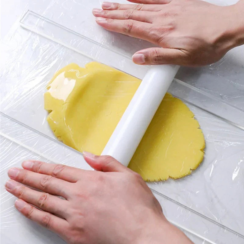 DecorBites™ Biscuit Rolling Balance Ruler Cookie Smoother & Thickness Guide