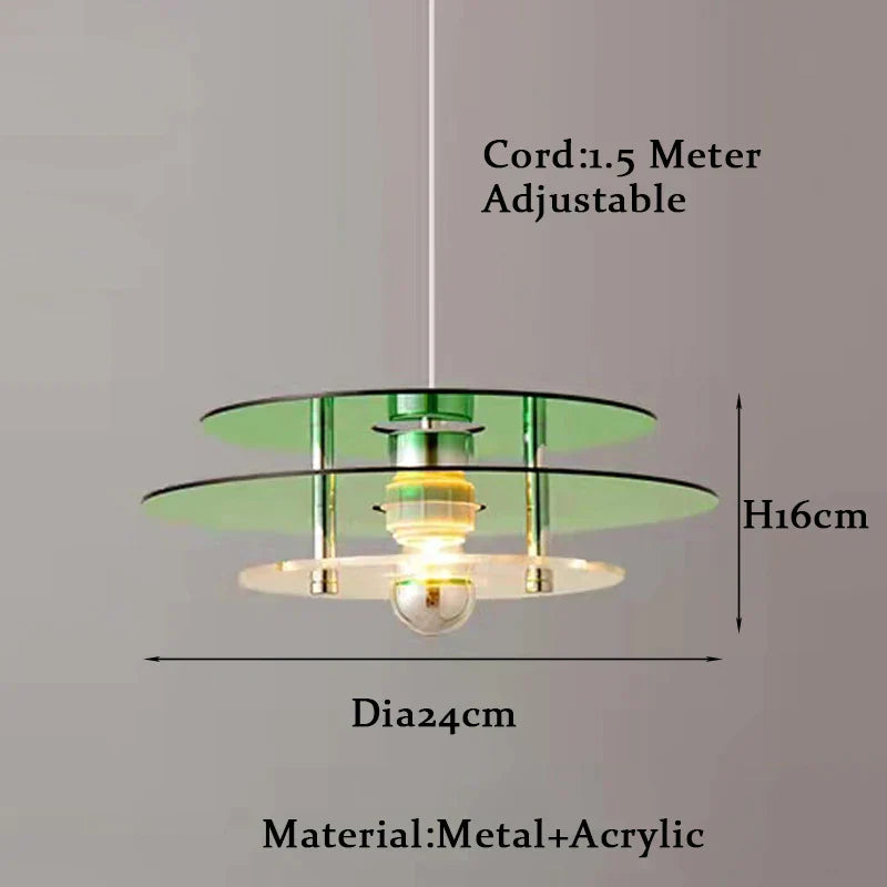 DecorBites™ Bauhaus PH UFO Pendant Acrylic Chandelier with LED Lights