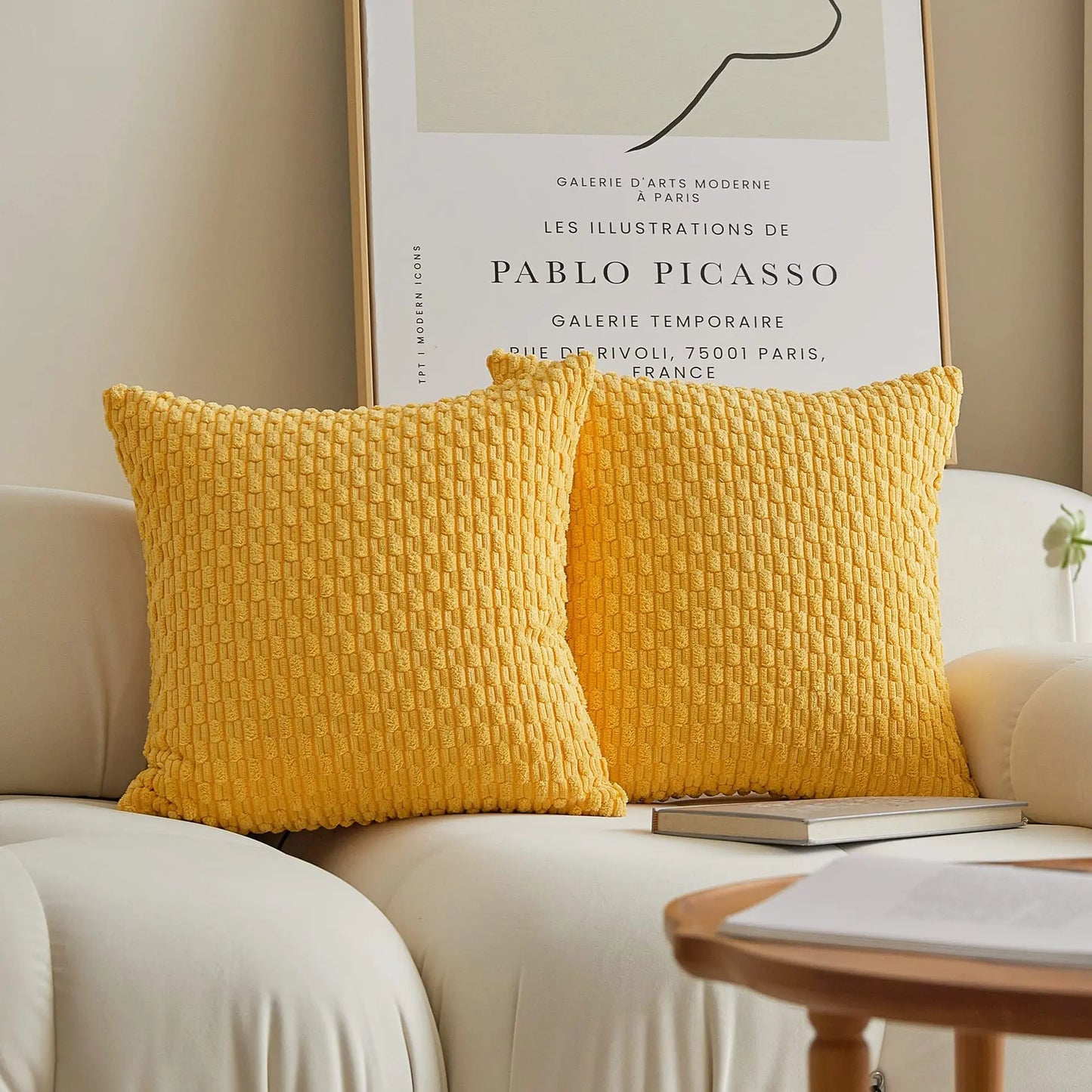 DecorBites™ Decorative Pillow Cover 45x45cm for Living Room Sofa Home Decor