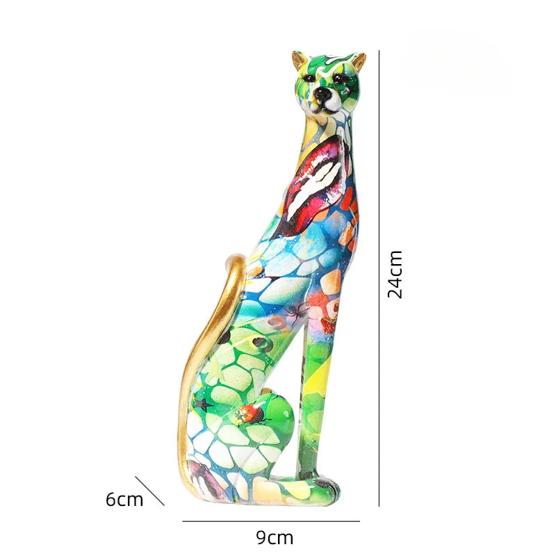 DecorBites™ Leopard Resin Sculpture - Home Office Decoration & Gift