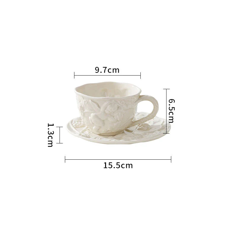 DecorBites™ Angel Relief Ceramic Tableware Set