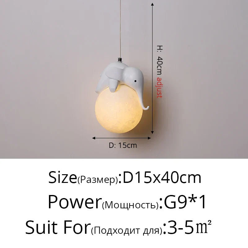 DecorBites™ Bear Bedroom Wall Lamp: Modern Chandelier for Living Room, Study & Dining Room